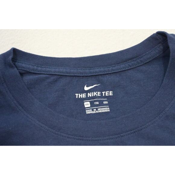 Nike Gym Shirt Athletic MLB Atlanta Braves Blue Blue Short Sleeve Mens Sz 2XL - Picture 6 of 7